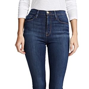FRAME Ali High Waist Crop Cigarette Skinny Jeans